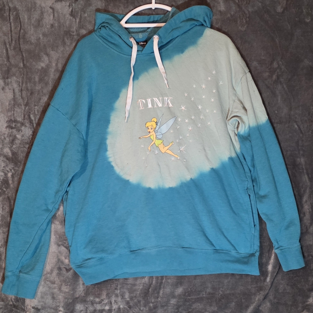 Disney Peter Pan Tinker Bell Radial Dye Hoodie. (Size - Large)